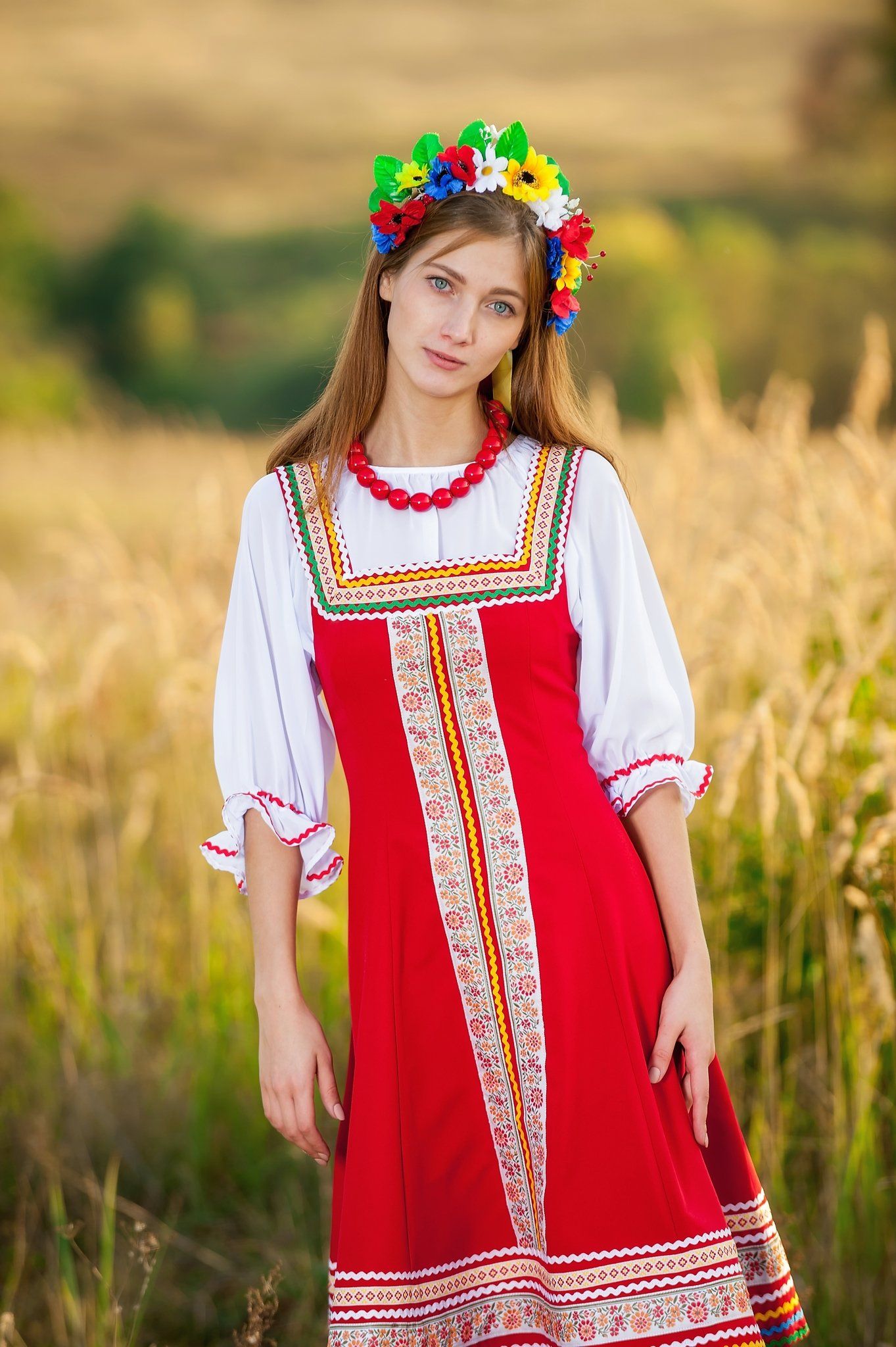 Women in Slavic costumes in Tainan