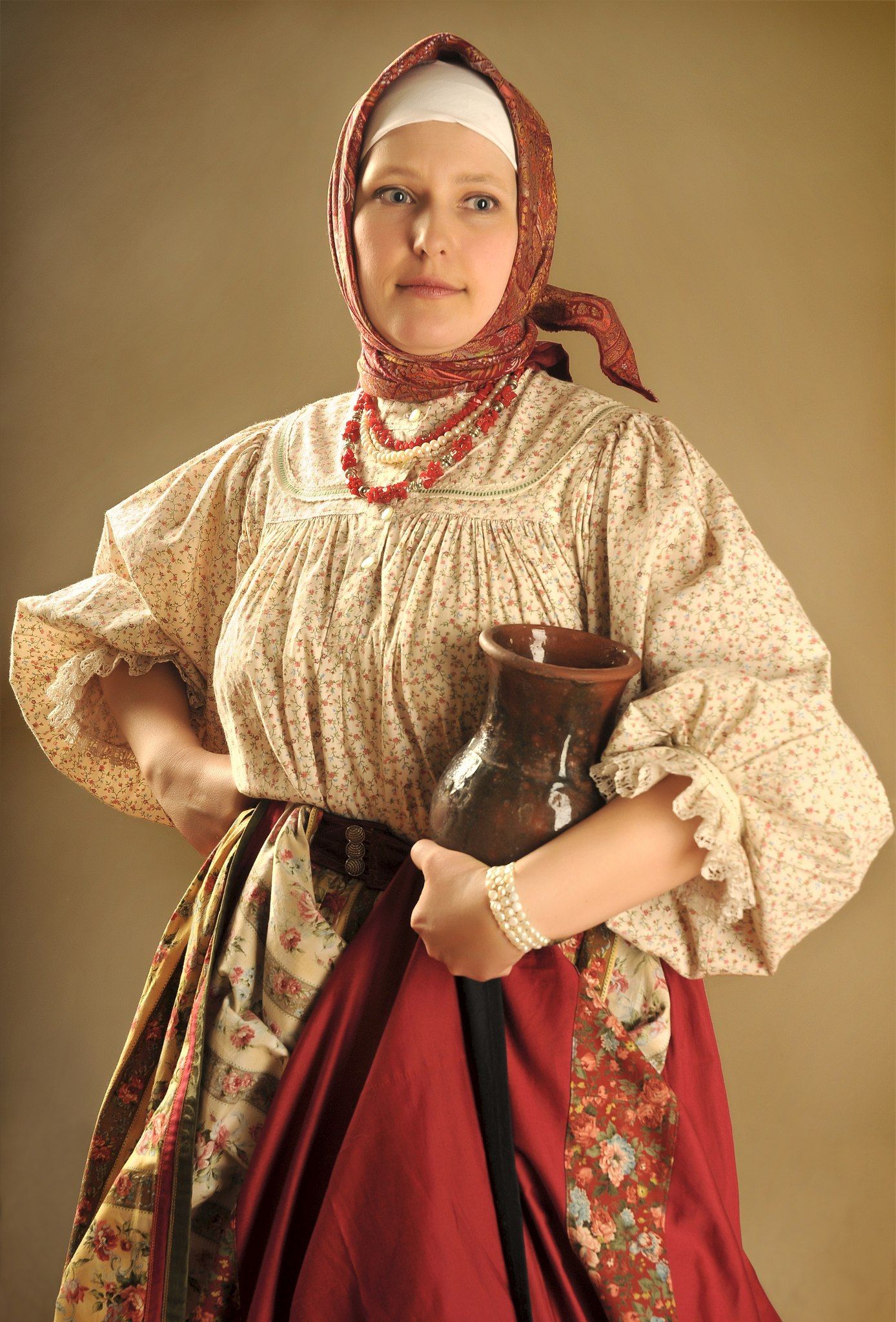 Girls in Slavic costumes in Tainan